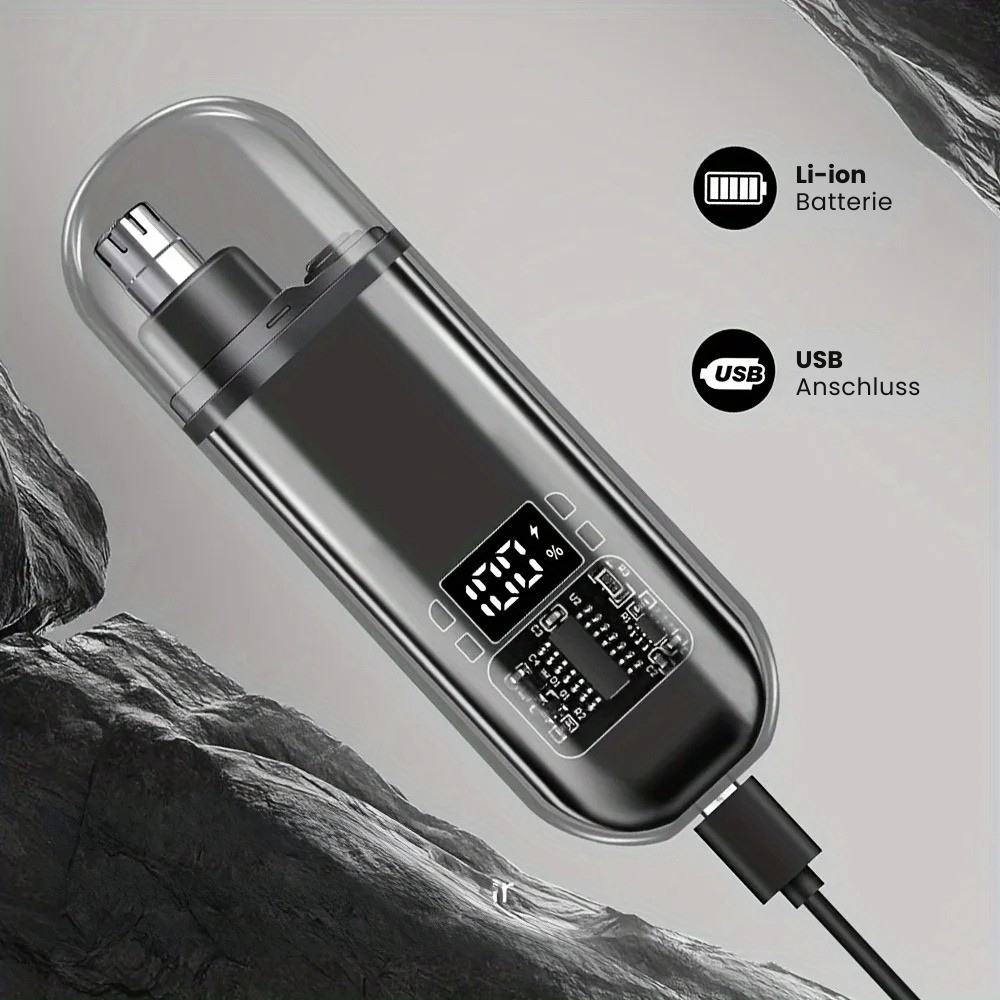 AirTrim — Tragbarer Nasenhaartrimmer für Männer