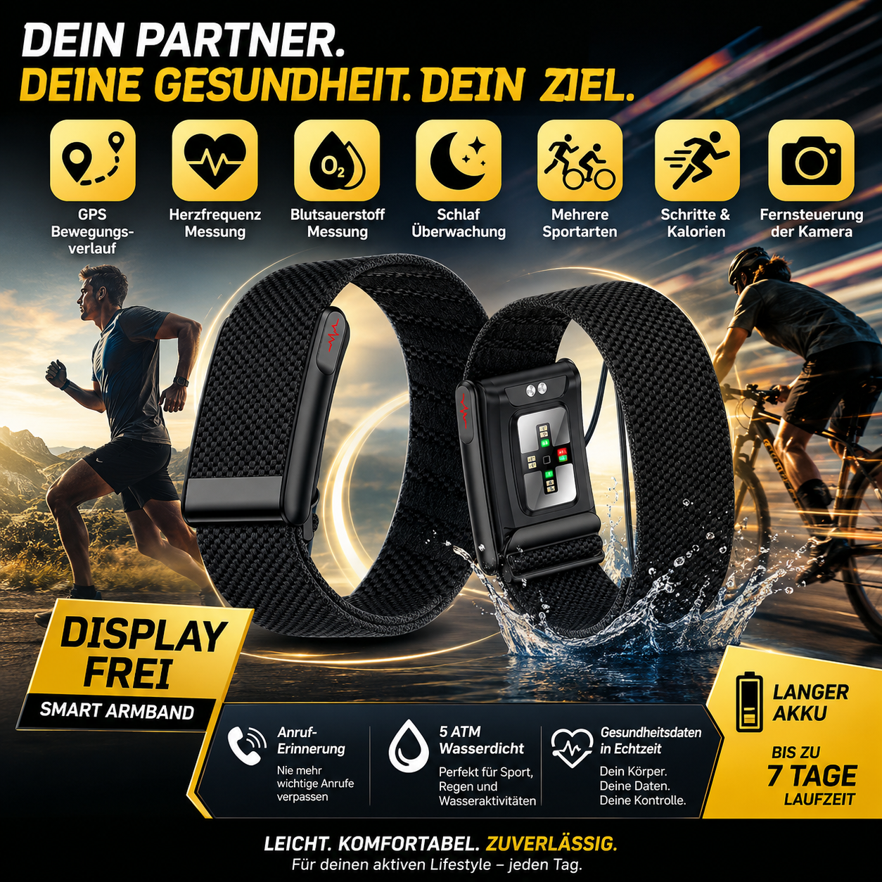 Gesundheits- und Fitness-Smartwatch mit EKG-Funktion