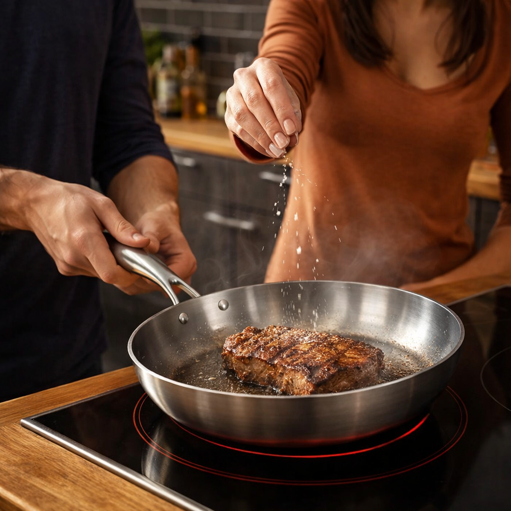 SteelPro – Perfekt braten. Ohne Ankleben. Ohne Giftstoffe.